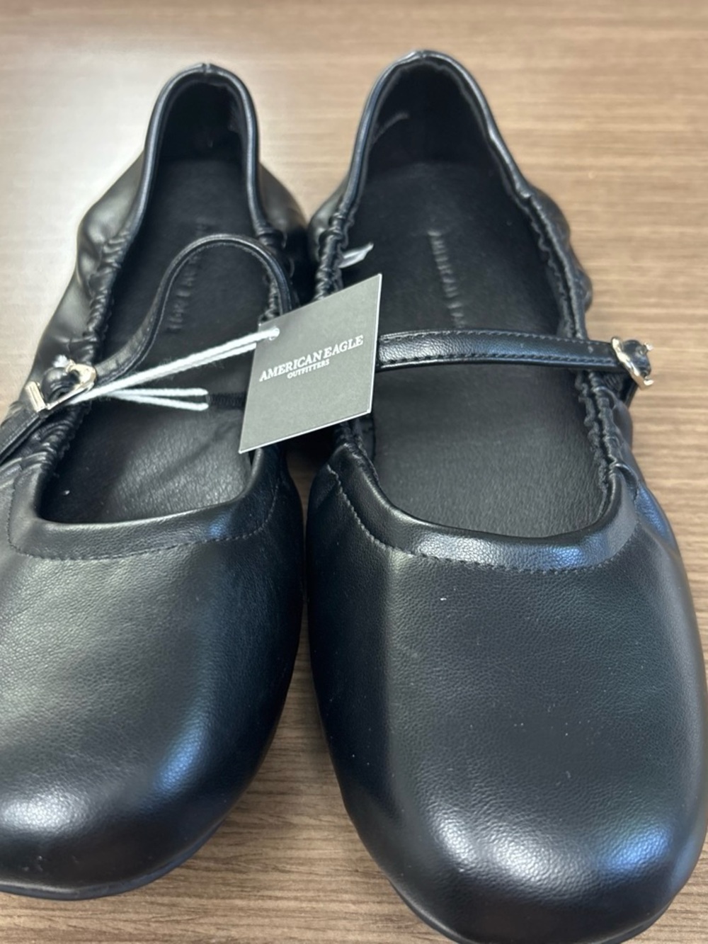 American Eagle Outfitters Black Mary Jane Flats with Strap